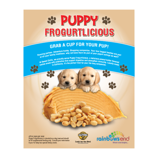 Puppy Frogurtlicious Poster Flavors 18 x 24